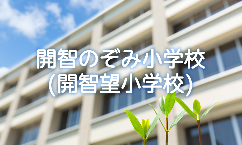 学校紹介　開智のぞみ小学校（開智望小学校）